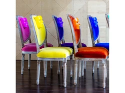 Velor Chairs In The Kitchen Interior