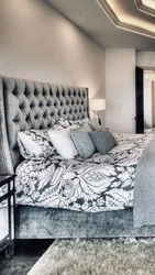 Velor beds in the bedroom interior