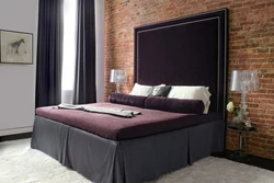 Velor beds in the bedroom interior