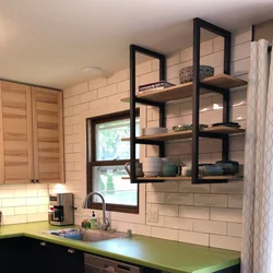 Полки Лофт В Интерьере Кухни