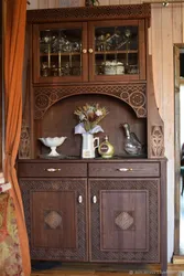Antique buffet in the kitchen interior