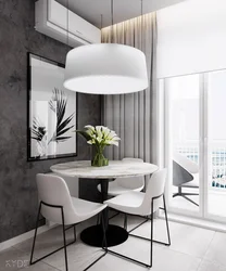 White Chairs In The Living Room Interior