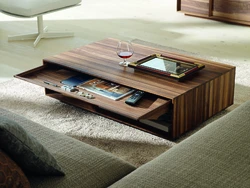 Coffee Table In The Bedroom Interior