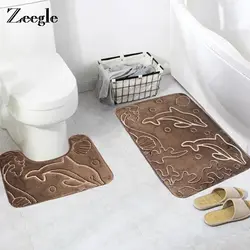 Rugs in the interior of a beige bath
