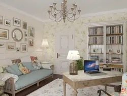 Расмҳои Provence дар дохили ҳуҷраи зиндагӣ