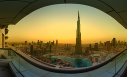 Mətbəx interyerində Dubay divar kağızı