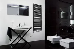 Stainless steel in the bathroom interior