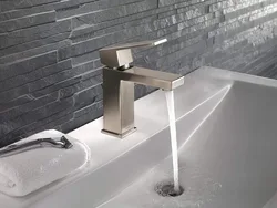 Stainless steel in the bathroom interior