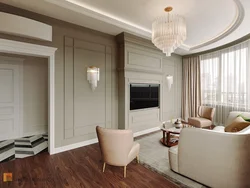 Molding In The Neoclassical Living Room Interior