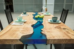 Epoxy resin in the kitchen interior