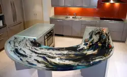 Epoxy resin in the kitchen interior