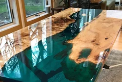 Epoxy resin in the kitchen interior