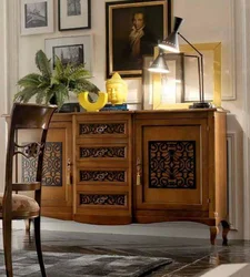 Chest Of Drawers In The Living Room Classic Interior