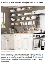 Color of dishes in the kitchen interior
