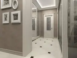 Белый мрамор в интерьере прихожей