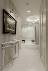 White marble in the hallway interior