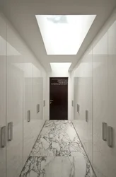 White marble in the hallway interior