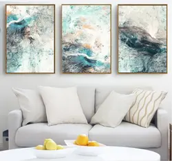 Abstract Painting For Bedroom Interior