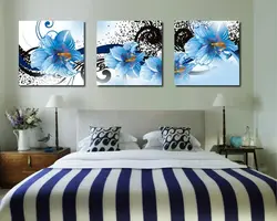Abstract painting for bedroom interior