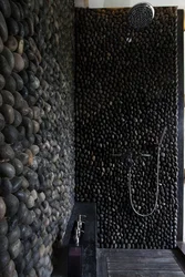 Pebble Tiles In The Bathroom Interior