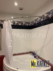 Шторка В Интерьере Угловой Ванной