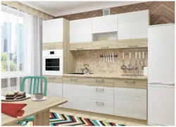 Combination Of Colors In The Interior Of The Oak Kitchen