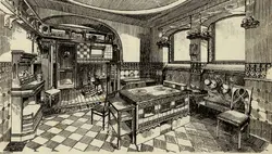 Kitchen interior from century to century