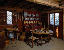 Kitchen interior from century to century