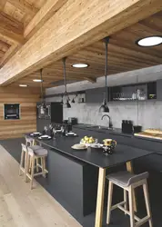 Сочетание Дерева В Интерьере Кухни Гостиной