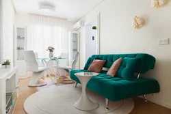 Emerald With Beige In The Kitchen Interior