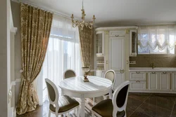 Interior of living room dining room with one window