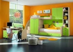 Children's furniture in the kitchen interior