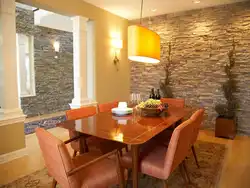 Gray artificial stone in the kitchen interior