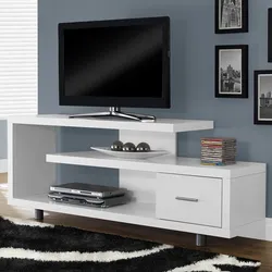 TV stand in the bedroom interior