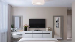 TV Stand In The Bedroom Interior