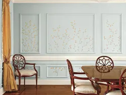 Wall With Frames In The Kitchen Interior