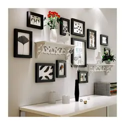 Wall With Frames In The Kitchen Interior