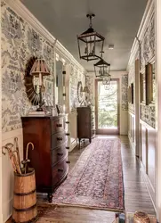 Wallpaper in photography style for the hallway