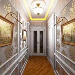 Wallpaper in photography style for the hallway