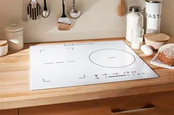 Black Hob In The Kitchen Interior