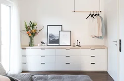 Chest of drawers in the interior of the living room and bedroom