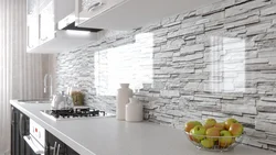 PVC Brick Panels In The Kitchen Interior