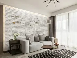 PVC brick panels in the kitchen interior