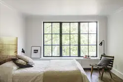 Bedroom Interior With Floor-To-Ceiling Windows