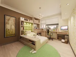 Interior Of A Children'S Room If It Is Also A Kitchen