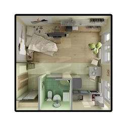 Interior Of A Children'S Room If It Is Also A Kitchen