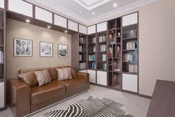 Интерьер Гостиной С Диваном И Шкафом Купе