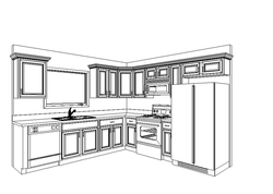 Stencil kitchen design