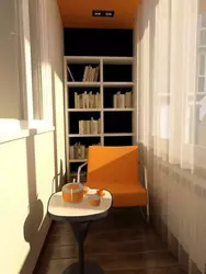 Loggia design shelving