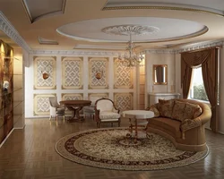 Oval living room design